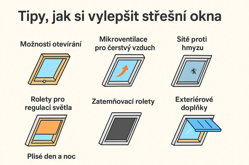 Tipy pro střešní okna